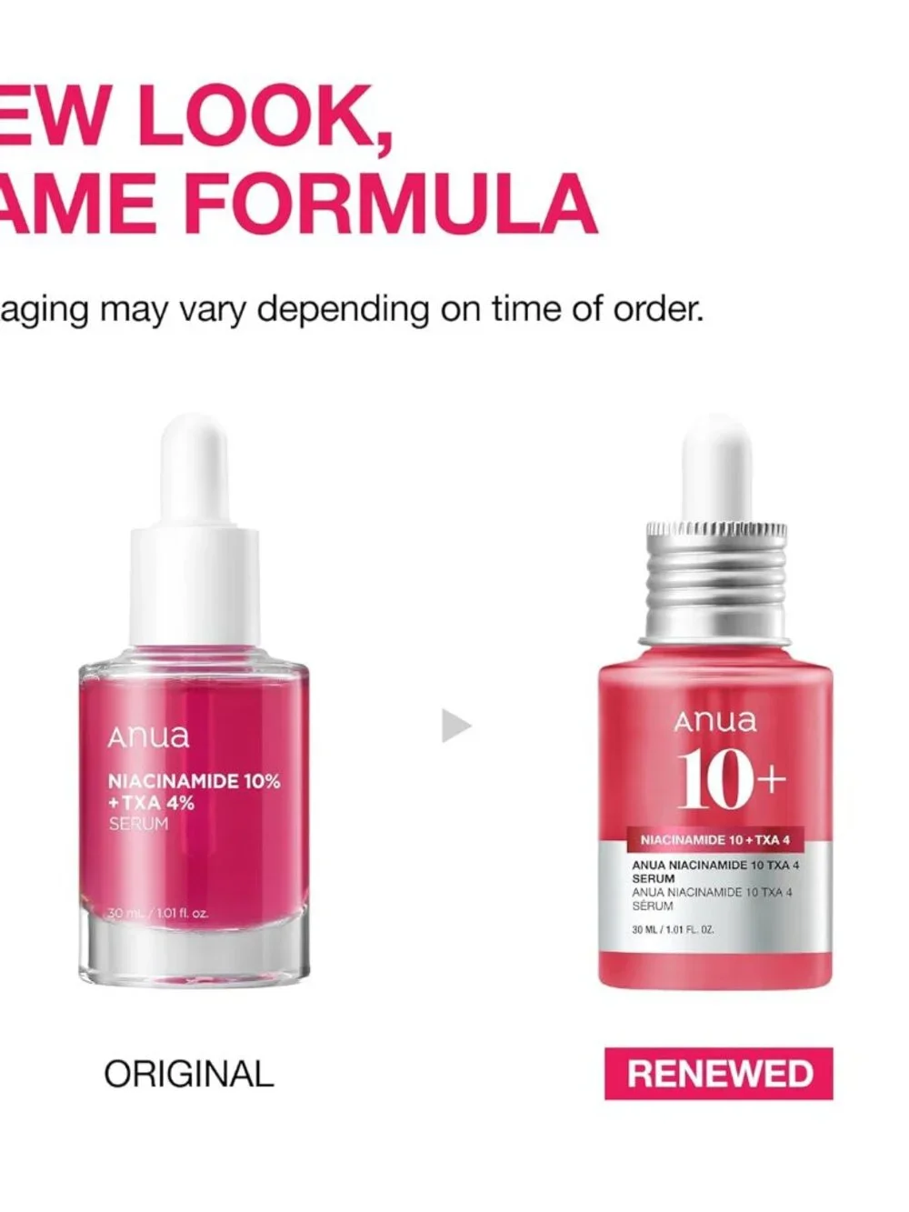Anua Niacinamide 10 + TXA 4 Serum, Korean Skincare, 1.01 fl.oz | Dark Spot Care